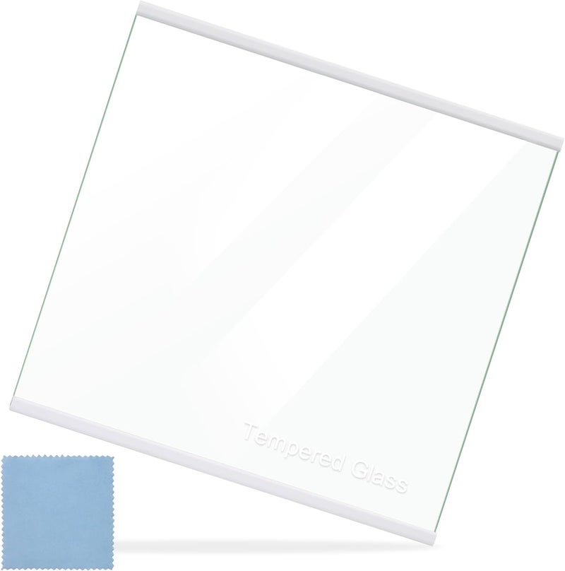 FBULWSEC UPGRADED W11130202 Freezer Glass Shelf, Fridge Tempered Glass Shelf for Whirlpool Freezer Shelf Replacement, Refrigerator Glass Door Shelf Parts Replaces W10527848, 4545865, EAP12347521, WRS571CIHZ04 - Image 1